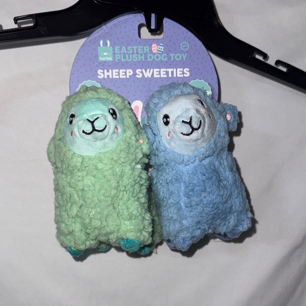 Fuzzyard Sheep Sweeties Easter Plush Dog Toy Set Machine Washable with Squeakers
